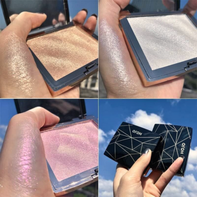 Hojo Highlighter Highlight Shimmering Powder, Waterproof Long Lasting Highlighter,Highlight Powder Palette,highlighter makeup